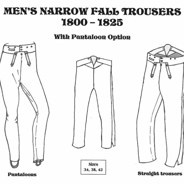 Men's Narrow Fall Trousers 1800-1825 (CW SS M-04)