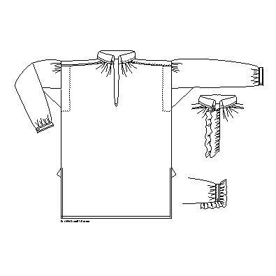 English Style Man's Shirt 1750-1800 (KK4101)