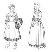 Girls Wardrobe 1675-80 &. 1750-60 (NFE1718F)