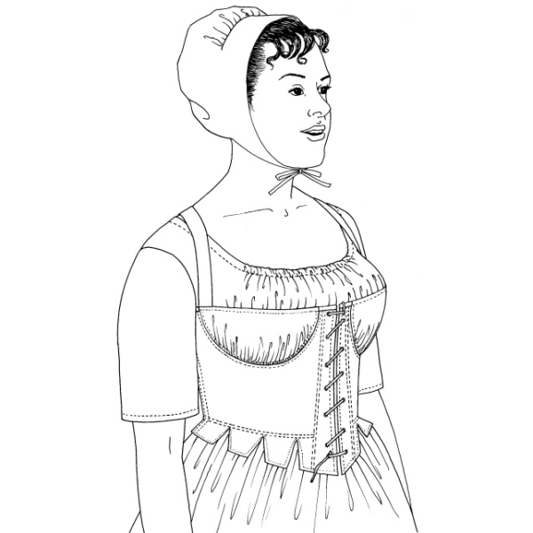 Halbversteifte Übergangsschnürbrust (PP038)