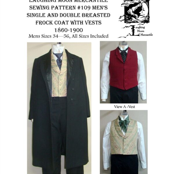 Men's Single and Double-Breasted Frock Coats with 2 Vests (LM109)