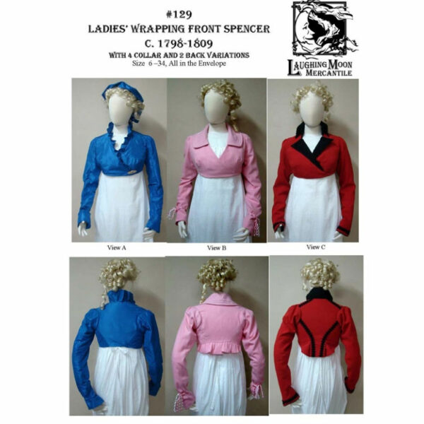 Ladies' Wrapping Front Spencer 1798-1809  (LM129)