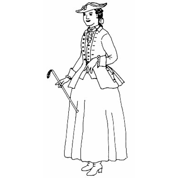 Reitkostüm 1760-1770er Jahre (MF15)