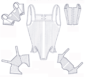 Quilted Pair of Bodies 1550-1630 (MM1500-4)