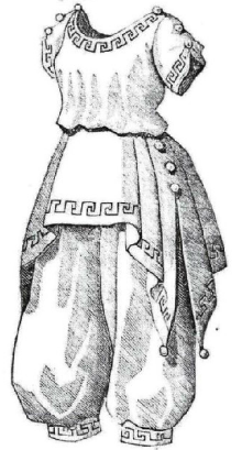 Badekostüm im griechischen Stil 1870 (MM1870-7)