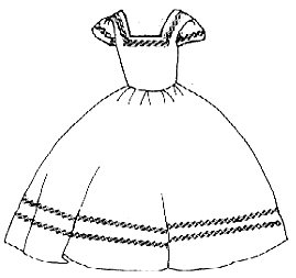 Crinoline Gown for Girls 1860 (PI305)