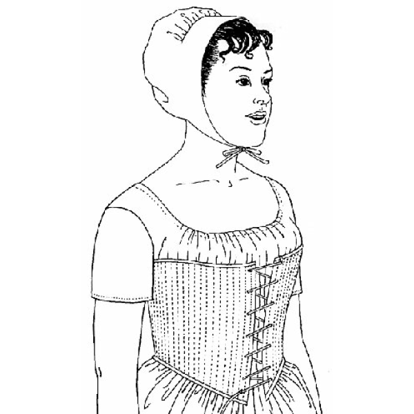 Schnürbrust 1795-1810 (PP030)