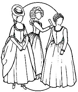 Kleider des späten Rokoko (RH285)