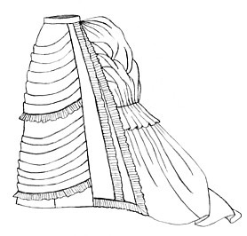 1875 Parisian Trained Skirt (TV216)