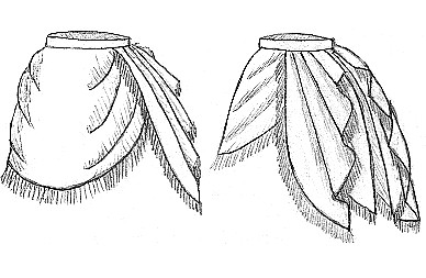 1873 Side Drape Overskirt 1873 (TV303)