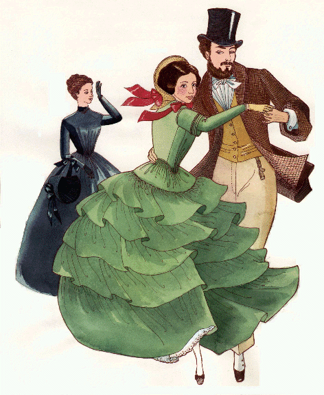 Victorian Flounced or Single Skirt (PP800)