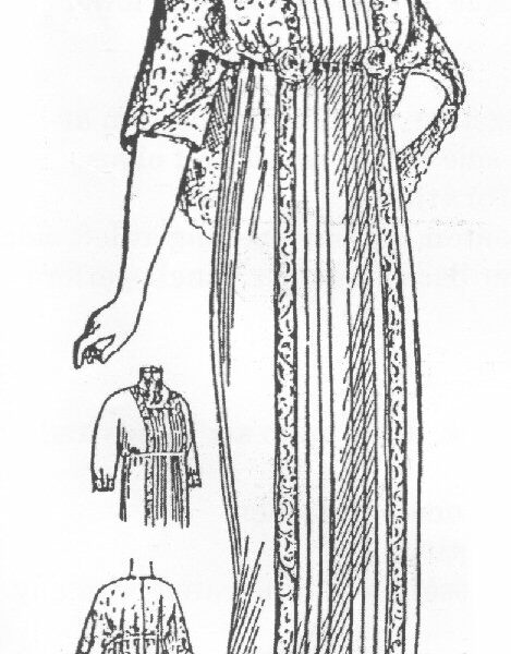 Tea Gown with 2-piece Skirt 1911-1914 (PP8109)