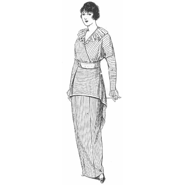 Kleid mit Hemdbluse 1911-1914 (PP8211)