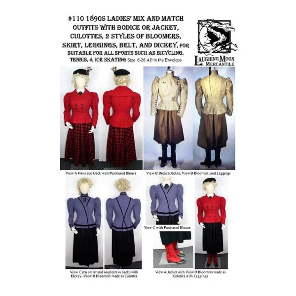 Ladies 1890’s Sporting Costumes with Leggings (LM110)