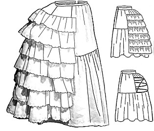 Petticoat with Wire Bustle (TV101)