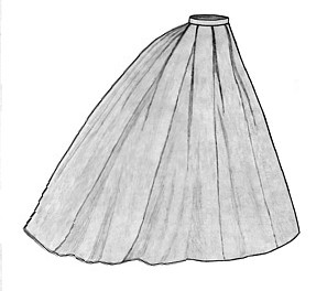 1865 Elliptical Skirt (TV247)