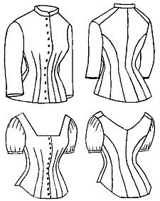 1879 Cuirass Bodice with Evening Options (TV420)