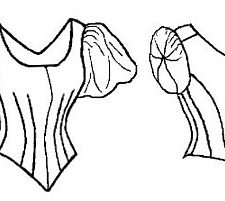 1892 Ball Gown Bodice (TV490)