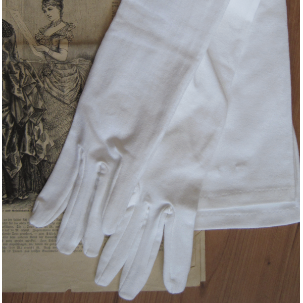 Ballhandschuhe Baumwolle in Opernlänge