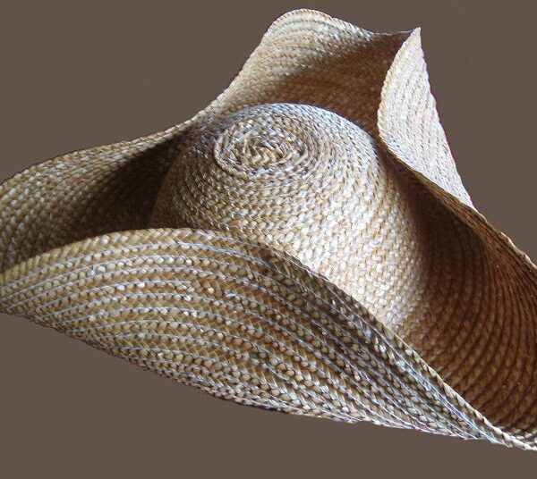 Large Straw Tricorne