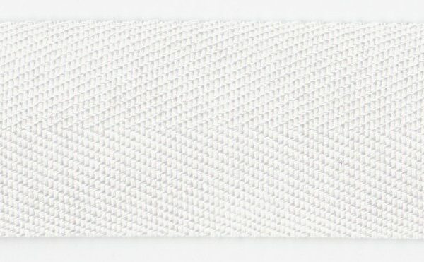 Twill tape white 25 mm