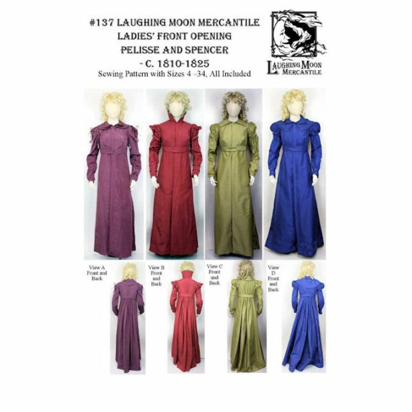 Ladies' Front Opening Pelisse and Spencer 1810-1825 (LM137)