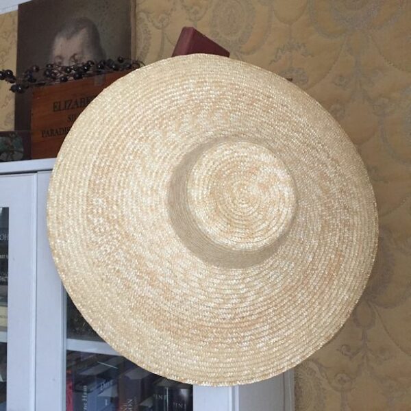 High Crown Bergère Hat late 18th - 19th Century