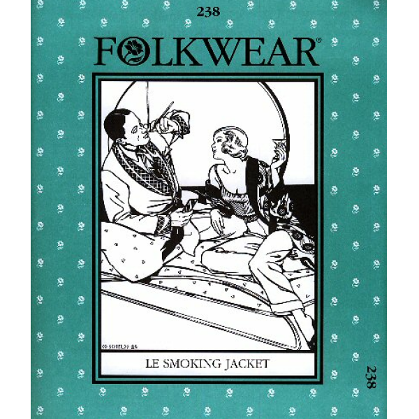 Rauchjacke für Damen und Herren 1920-1930er Jahre (FW238)