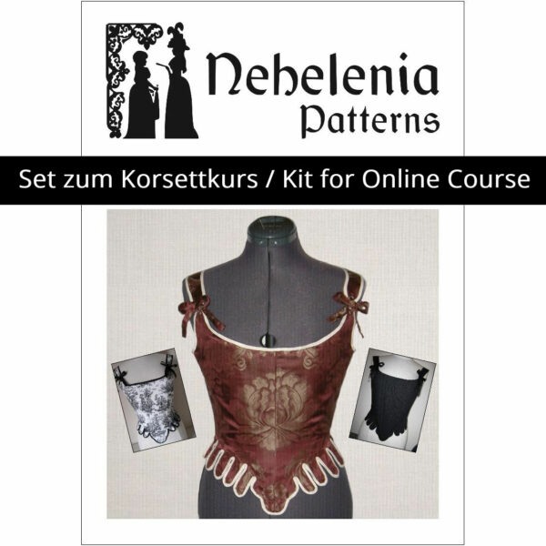Kit for Online Corset Course "Half Boned Diderot Stays"