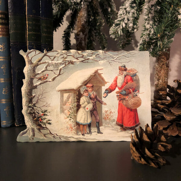 Victorian Fold-out Standing Card Christmas Miracle