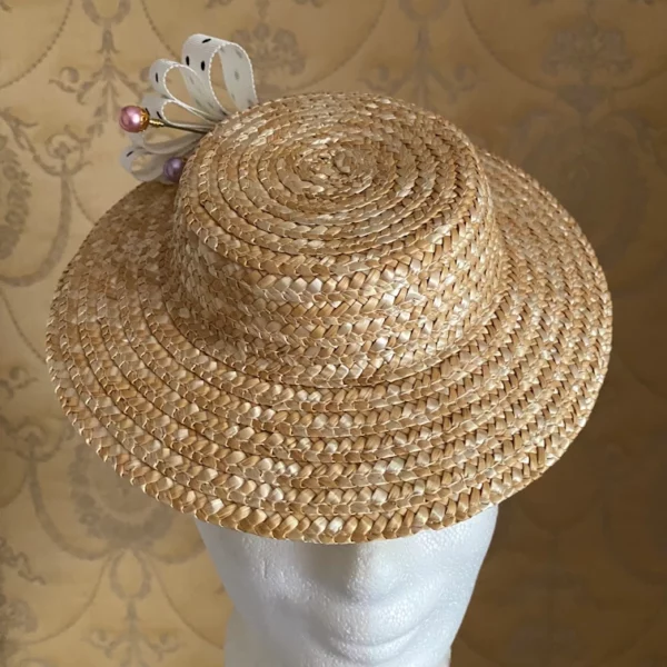 Small Bergère Hat natural 18th - 19th Century